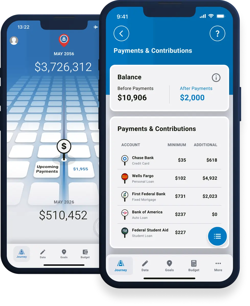 App screen listing your upcoming payments